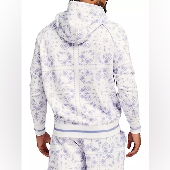 SEROYA Unisex Foster Bandana Printed Purple Hoodie NEW - Picture 4 of 6